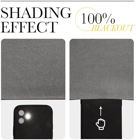 NICETOWN 100% Blackout Linen Outdoor Curtains Windproof 96" L - Image 6