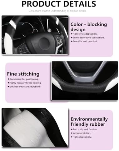 Cxtiy D-Shaped Flat Bottom Steering Wheel Cover - Image 6