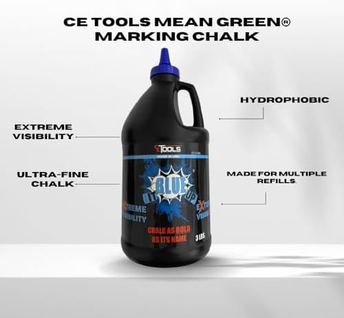 CE TOOLS Marking Chalk Combo – 3LB Baboon Butt Red® and 3LB Blue It Up® – - Image 6