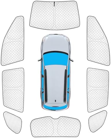 KMF 8pcs Thicken Sun Shades for Subaru Outback 2010-2014 Accessories, Custom by KMF