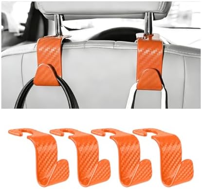 4PCS Car Seat Headrest Hook, Automotive Back Seat Storage Holder Hanger by ANFTDCO