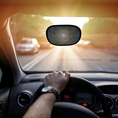 Mini Car Sun Shade for Driver, Static Cling Sun Visor for Safe Driving -2PC by ICICLOVER