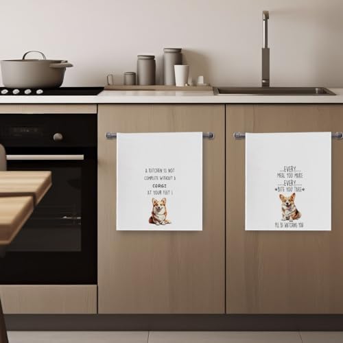 Funny Corgi Dish Towels Set - Image 4