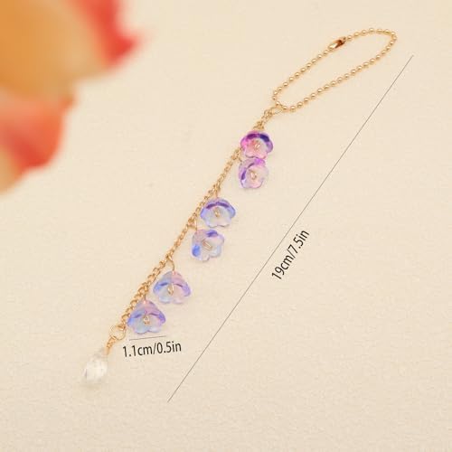 CASONA Glass Lily of The Valley Car Rearview Mirror Hanging Accessories - Image 4