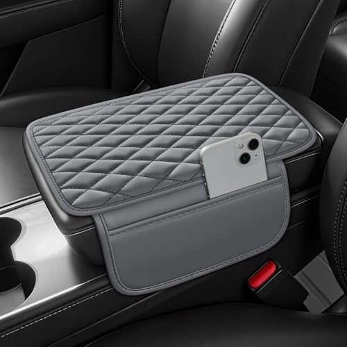 Leather Waterproof Car Armrest Console Pad by AuraSettle