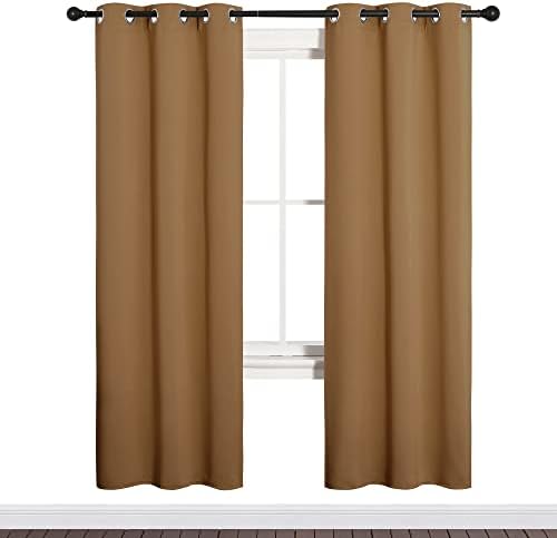 NICETOWN Sleek Blackout Curtains, 2 Panels, W34 x L72-inch - Image 2