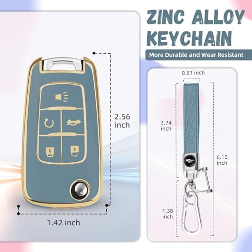 for Chevy Key Fob Cover, Premium Soft TPU Full Protection Key Cover - Image 3