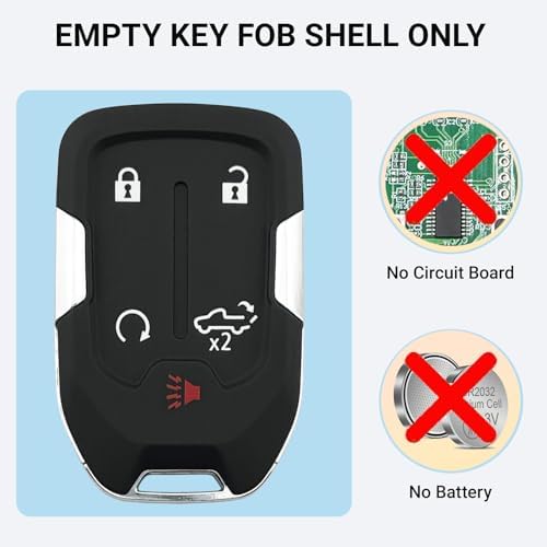 Replacement Key Fob Cover fit for 2022 2021 2020 2019 Chevy Silverado GMC - Image 2