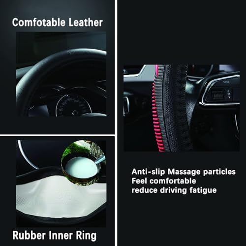Yangday Leather Steering Wheel Cover - Image 3