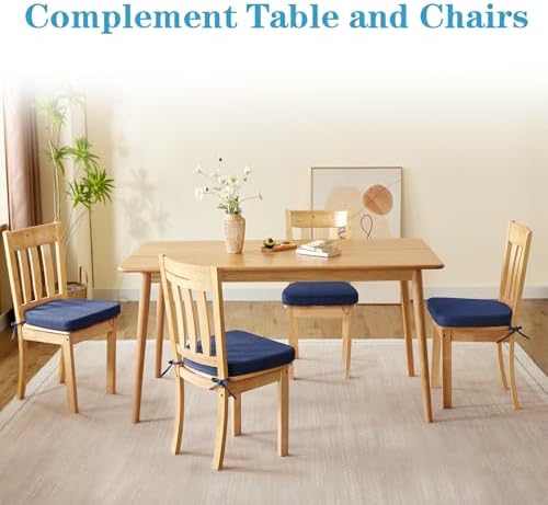 IASEAHK Chair Cushions for Dining Chairs Set of 6, Non Slip Kitchen Chair Pads - Image 6