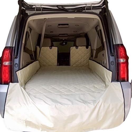 Plush Paws Products Premium Cargo Liner Protector & Bumper Flaps | Washable & by PlushPawsProducts%C2%AE