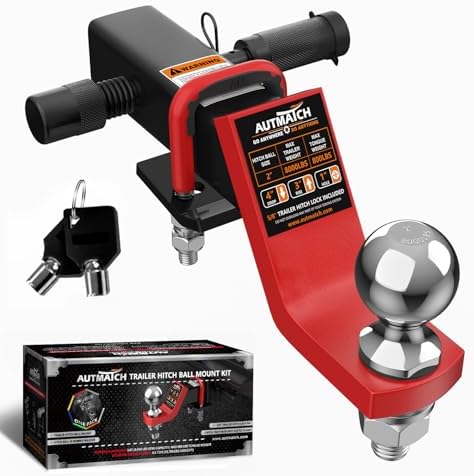 AUTMATCH Trailer Hitch Ball Mount by AUTMATCH