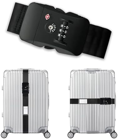 Veki Travel Luggage Straps for Suitcases, TSA Approved by Veki