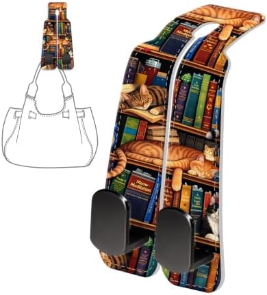 PU Leather Car Seat Hook, Storage Headrest Hanger, Cute Car Backseat Organizer - Image 6