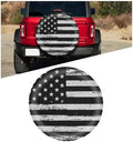 Car Spare Tire Cover, 15Inch Dustproof Waterproof American USA Flag Vehicle by TNAIYH