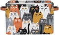 AUUXVA Storage Basket Cute Animal Cat Pattern Storage Cube Box Durable Canvas by AUUXVA