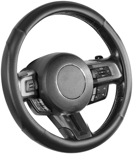 SEG Direct Steering Wheel Cover 14.5-15 inch Heavy-Duty by SEGDirect