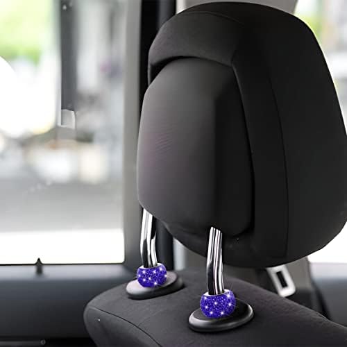 BELOMI 4 Pack Car Headrest Collars, Bling Car Head Rest Collars Rings Decor - Image 6