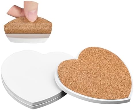 40 Pack 4.25 Inch Heart Sublimation Ceramic Tiles - Image 3