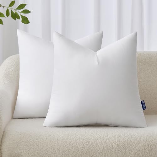 MIULEE 16x16 Pillow Inserts Set of 2, Throw Pillows by MIULEE