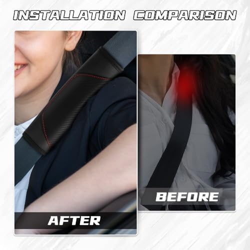 2PCS Car Seat Belt Cover Pads, Seatbelt Shoulder Cushion - Image 5