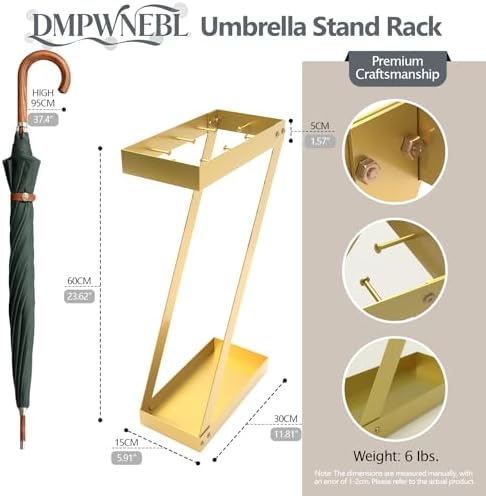 Umbrella Holder for Entryway, Metal Umbrella Storage Rack Ideal for Home Office - Image 3