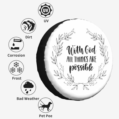 Religious Poster Spare Tire Cover 15 inch Wheel - Image 4