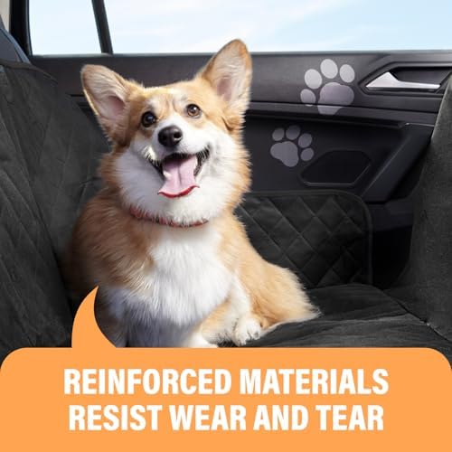 Active Pets Orange XL Dog Car Hammock Back Seat Cover, Waterproof Backseat - Image 2