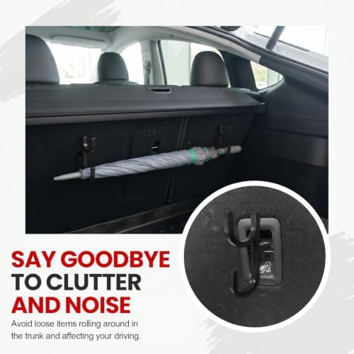 2 PCS Car Umbrella Hook, Silent & Stable Rain Gear Hook Universal Towel Holder - Image 4