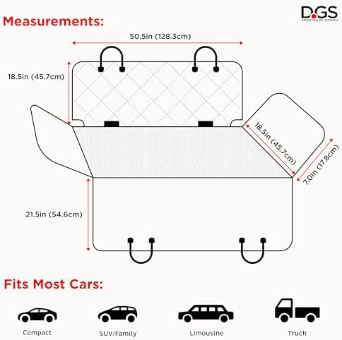 Dog Gone Smart 3-in-1 Nonslip Back Seat Cover & Hammock, - Image 6