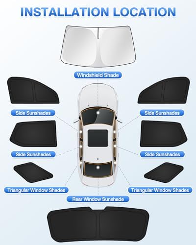 Canvcle Sunshades for Chevrolet/Chevy Traverse 2018-2023 Accessories Windshield - Image 5