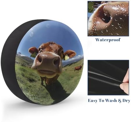 Cows Spare Tire Cover Waterproof Dust-Proof Spare Wheel Covers - Image 4