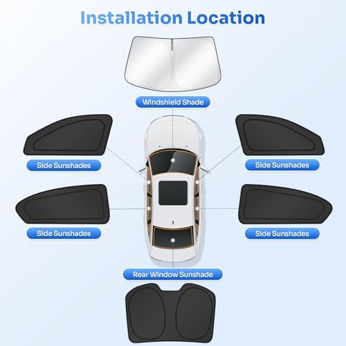 Canvcle Window Shades for 2013-2017 Honda Accord Accessories Windshield Sun - Image 5