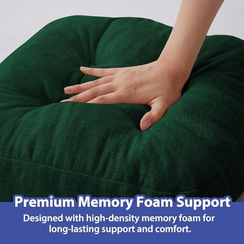 IASEAHK Memory Foam Dining Chair Cushions, 16.5"x16.5"x3.5" - Image 5