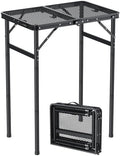 Anbte 2ft Folding Camping Grill Table Max 29.5", 3 Adjustable Height by Anbte