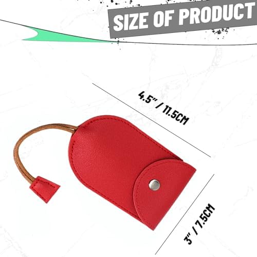 Protective Pull Out Key Case, PU Leather Large-Capacity Car Key Pull Out Key - Image 2