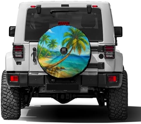 Palm Beach Spare Tire Cover by Foruidea