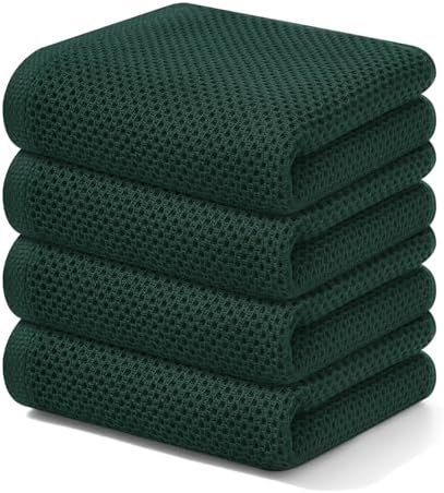 Kitinjoy Cotton Waffle 4-Pack Kitchen Towels by Kitinjoy