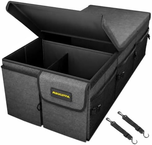 MIKKUPPA Trunk Organizer with Lid - 95L Collapsible Car Organizer by MIKKUPPA