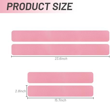 4PCS Car Door Sill Protector 3D Carbon Fiber - Image 5