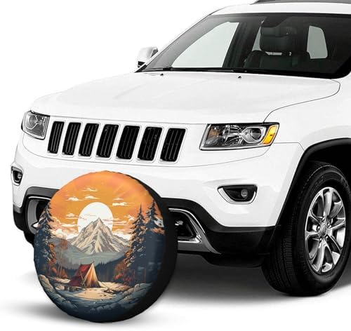 Mountains Nature Sunset Scenery Spare Tire Cover Wheel Protectors - Image 7