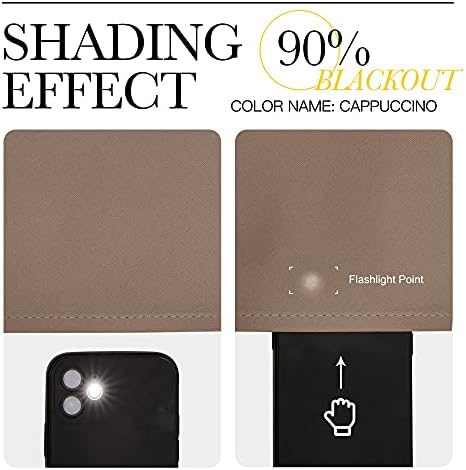 NICETOWN Cappuccino Blackout Curtains - Image 4
