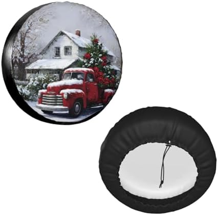 Christmas Snowflakes Truck Spare Tire Cover Universal - Image 3