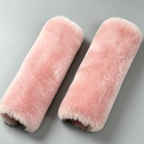 OGLAND 2 Pack Sheepskin Car Seat Belt Cover Pads | Wool Seatbelt Cushions - Image 3
