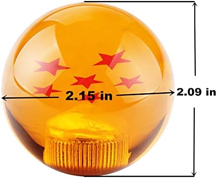 DEWHEL Durable Acrylic 4 Star Dragon Manual Shift Knob M12x1.25 M10x1.5 - Image 2