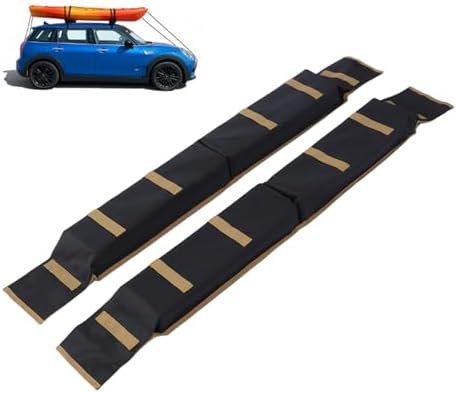 Fabater Roof Rack Pads, Universal Car Soft Roof Rack Heavy Duty Straps - Image 3
