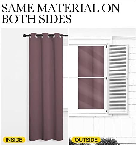 NICETOWN Dry Rose Room Darkening Curtains - Image 6