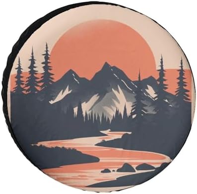 Mountain Adventure Heavy Duty Spare Tire Cover Camp by HighonHi