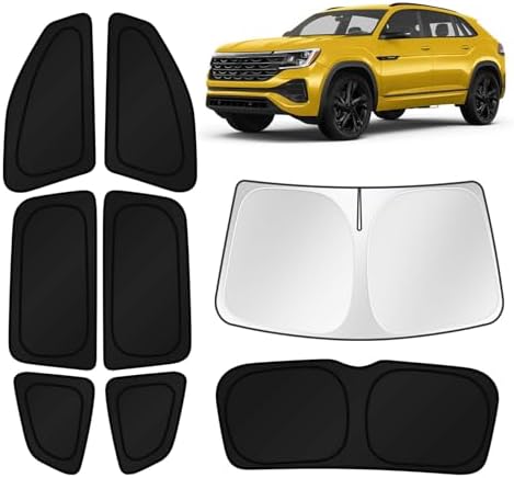 KUST Car Window Shades for 2018-2025 2026 Volkswagen Atlas Accessories by KUST