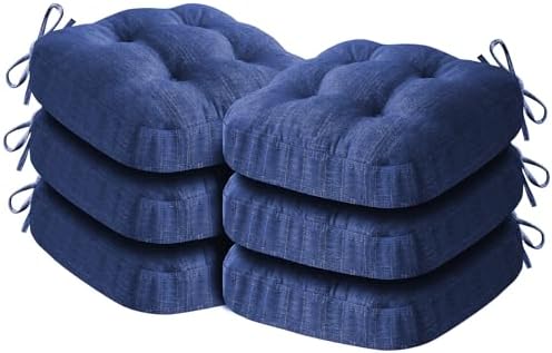 IASEAHK Memory Foam Dining Chair Cushions, 16.5"x16.5"x3.5" by IASEAHK